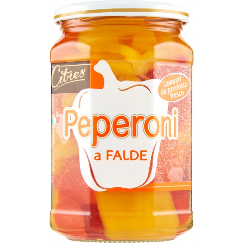 Citres peperoni in falda rossi e gialli in agrodolce gr.540 Citres peperoni in falda rossi e gialli in agrodolce gr.540