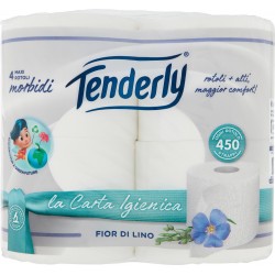 Tenderly la Carta Igienica Fior di Lino 4 pz