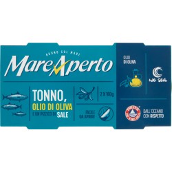 MareAperto Tonno, Olio di Oliva e un Pizzico di Sale 2 x 160 gr.