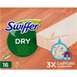 Swiffer 63 Panni Catturapolvere in Microfibra Dry, per Cattura Polvere e  Sporco, Ottimo per Tutti i Tipi di Pavimenti e per i Peli Di Animali, con  79% di Fibre Riciclate : 