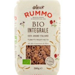 Rummo pasta Bio Integrale Tubetti Rigati N° 72 500 gr.