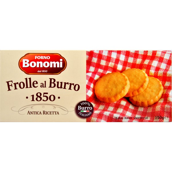 Forno Bonomi Italian Butter Shortbread Frolline al burro 150 gr.