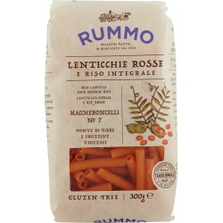 Rummo Lenticchie Rosse e Riso Integrale Maccheroncelli N° 7 300 gr.