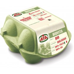 Aia Biovita 4 Uova Fresche da Allevamento Biologico 220 gr.