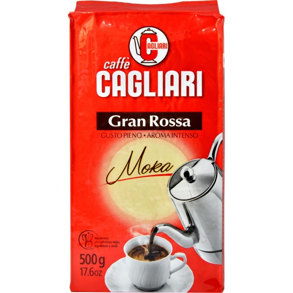Cagliari caffè gran rossa macinato per moka gr.500