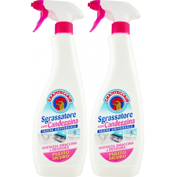 Chanteclair sgrassatore con candeggina spray ml.625x2