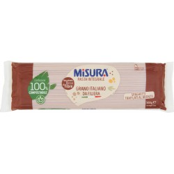 Misura Pasta Integrale Spaghetti Trafilati al Bronzo 500 gr. sacchetto compostabile