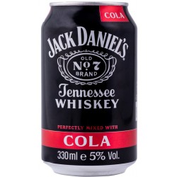 Jack Daniel's Old No.7 Tennessee Whiskey Cola 33 cl. 5°