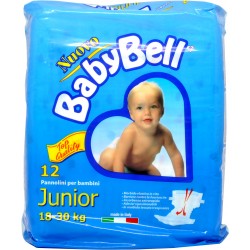 Babybell pannolini junior 18-30 kg pz.12