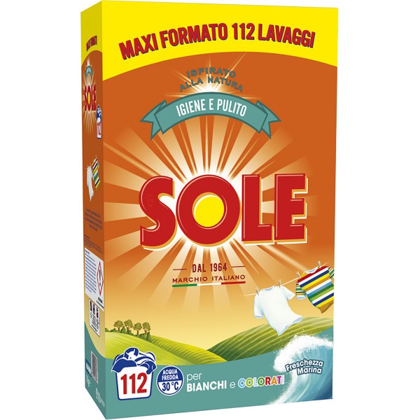 Sole Bianco Splendente 7,0 Kg 112 lavaggi