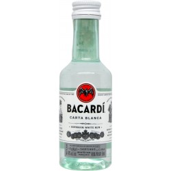 Bacardi carta blanca mignon cl.5 - 40°