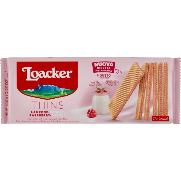 loacker wafer lampone yogurt gr150