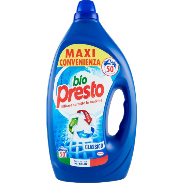 BIO PRESTO Classico Liquido 50 lavaggi lt. 2,5