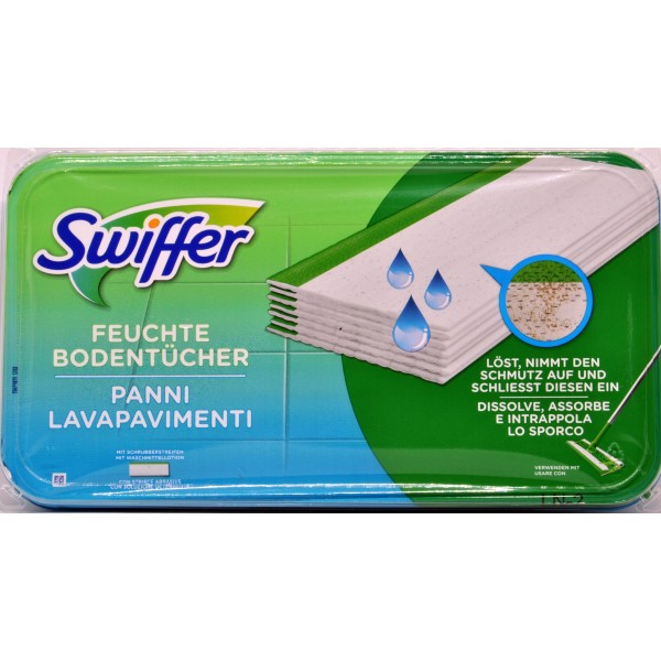 Wet Kit Swiffer 1 Scopa 6 Panni Umidi