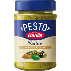 Barilla Sughi Pesto Rustico Basilico e Olive 200g
