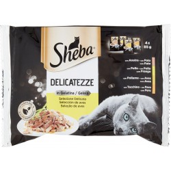 Sheba Delicatezze in Gelatina Selezione Delicata 4 x 85 g