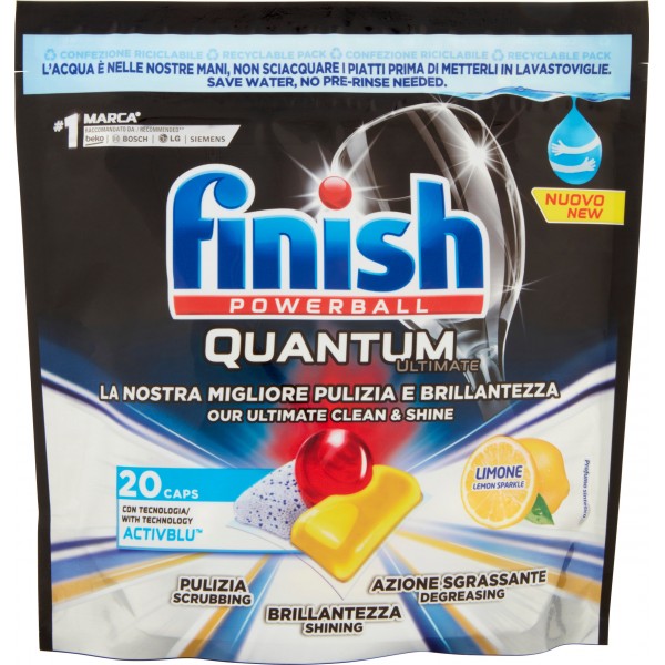 Finish Powerball Quantum Ultimate Limone 20 Caps 250 gr.