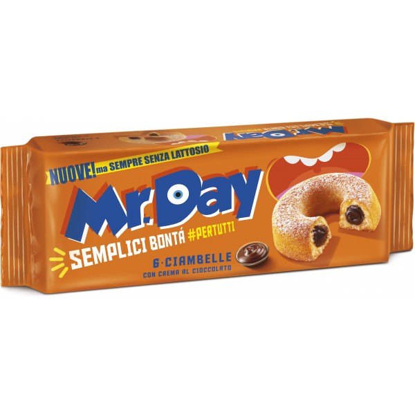 Mr.Day 6 Ciambelle con Crema al Cioccolato 6 x 50 gr.
