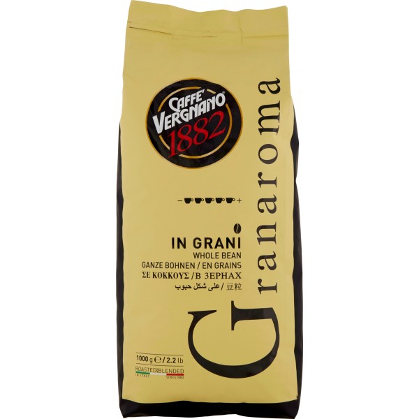 caffe vergnano granaroma in grani kg1