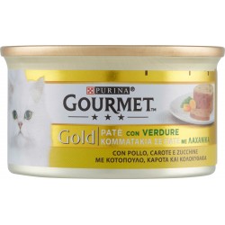 PURINA GOURMET Gold Gatto Patè con Pollo e Carote e Zucchine lattina 85 gr.