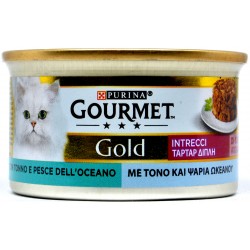 Gourmet gold intrecci tonno pesce gr.85