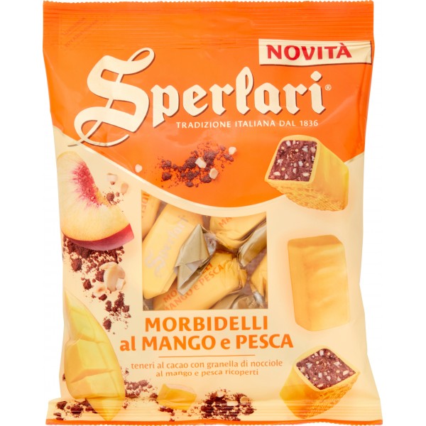 Sperlari Morbidelli al Mango e Pesca 117 g Sperlari Morbidelli al Mango e Pesca 117 g