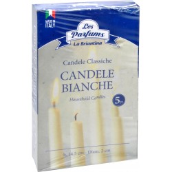 La Briantina candele classiche bianche pz.5