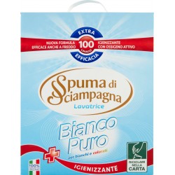 Spuma di Sciampagna Bianco Puro Igienizzante Lavatrice 4,5 Kg.