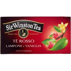 Sir Winston Tea Tè Rosso Lampone e Vaniglia 20 x 1,5 g