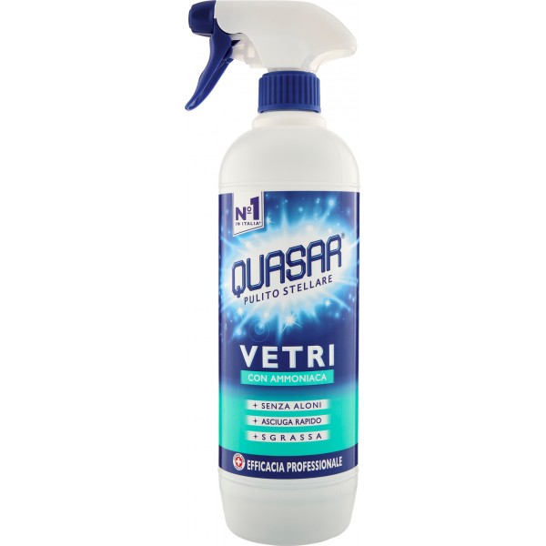 Quasar Vetri con Ammoniaca 650 ml Quasar Vetri con Ammoniaca 650 ml