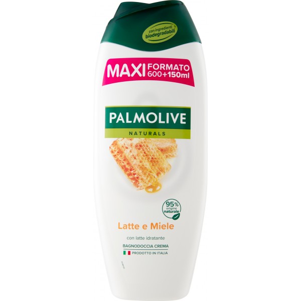 Palmolive bagnoschiuma Naturals Latte e Miele, idratante, 750 ml Palmolive bagnoschiuma Naturals Latte e Miele, idratante, 750 ml