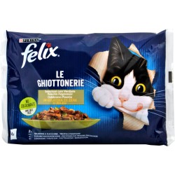 Felix ghiottonerie salmone/zucchine/trota/fagiolini gr.85x4