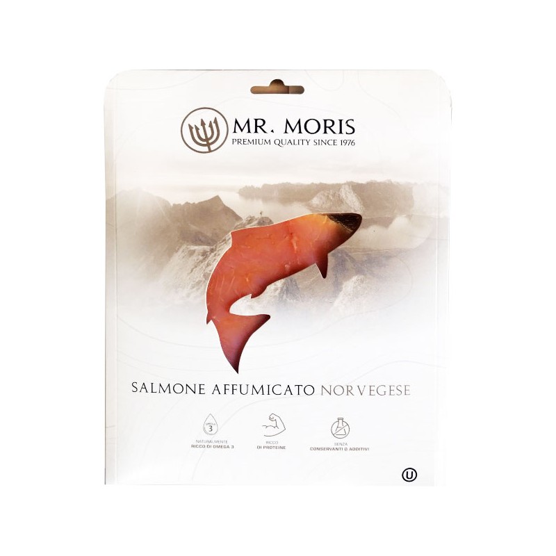 Salmone dei fiordi norvegesi affumicato preaffettato gr.100 - Mr. Moris