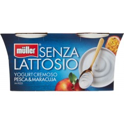 Müller Senza Lattosio Yogurt Cremoso Pesca & Maracuja in Pezzi 2 x 125 g