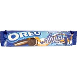Oreo & Amici Limited Edition - biscotti al cacao ripieni di crema al gusto vaniglia e caramello 157g