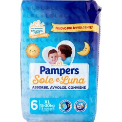 Pampers Sole e Luna 6 XL 13 pz 30 kg.