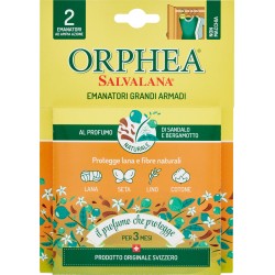 4x Orphea Salvalana Foglietti Cassetti e Armadi Protegge Lana e Fibre  Naturali Profumo di Fiori