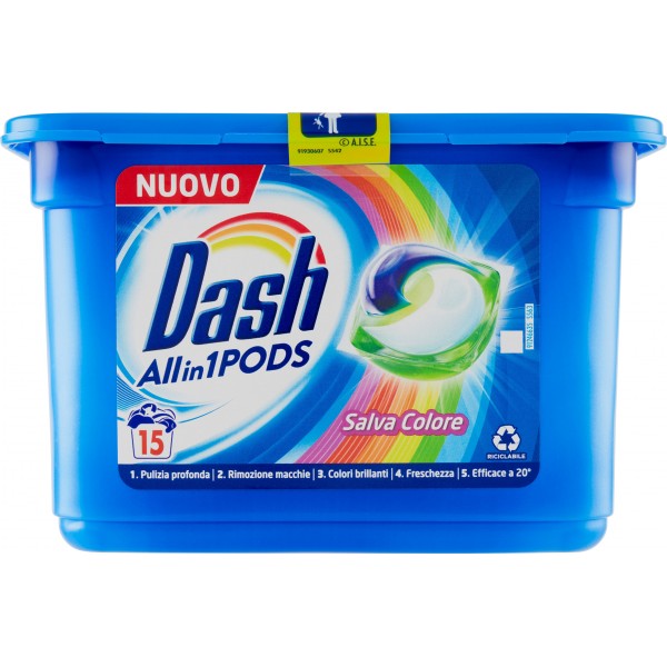 dash pods all in 1 salva colore x15pz