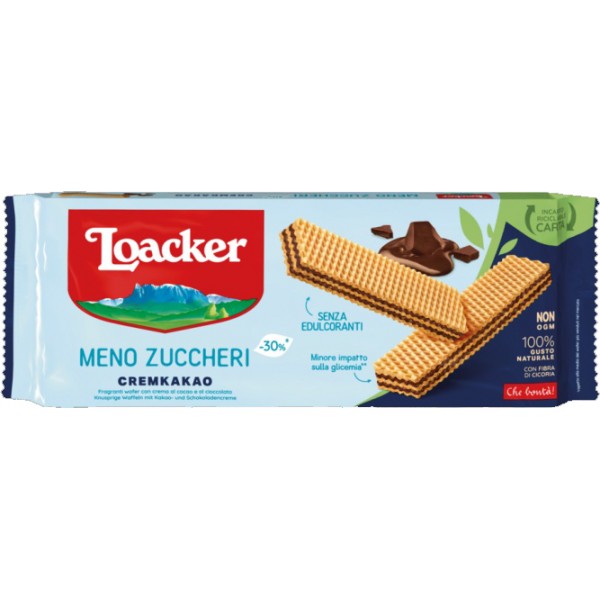 Loacker meno zucchero cremkakao gr.175 Loacker meno zucchero cremkakao gr.175