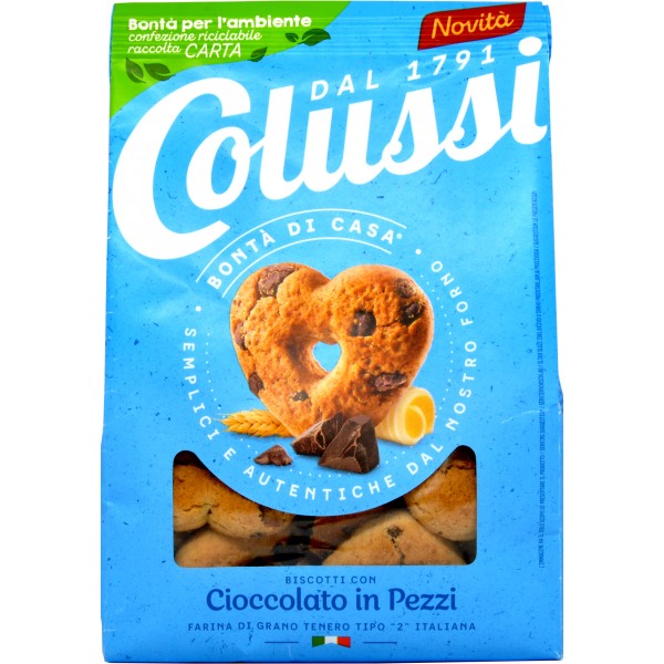 Colussi Biscotti con Cioccolato in Pezzi 300 g