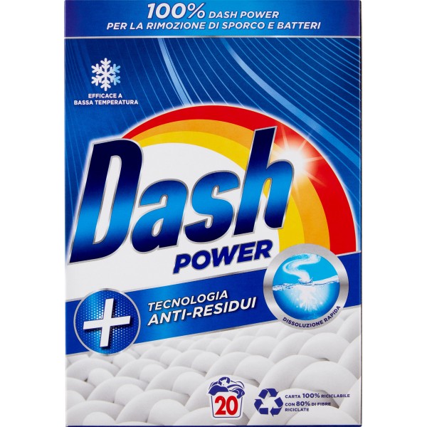 DASH detersivo in polvere PROFESSIONALE per lavatrice in sacco da kg.13
