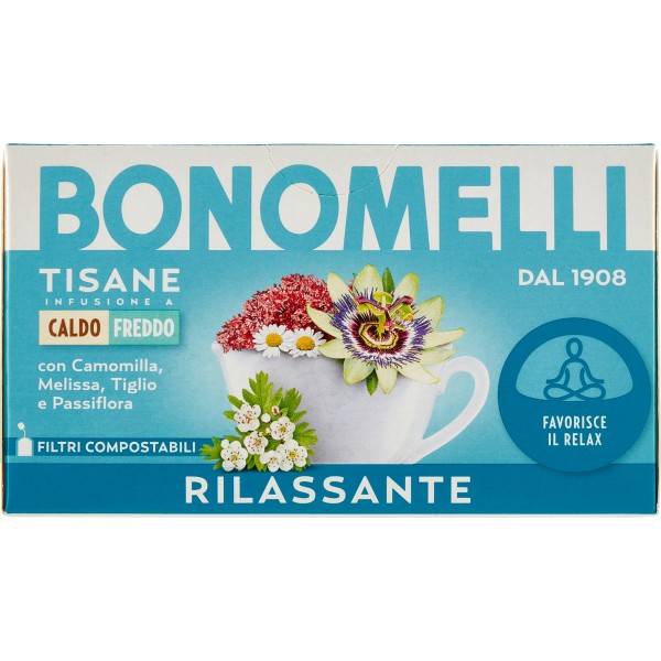 BONOMELLI Infuso 100% Zenzero e Curcuma, 16 filtri - Tè e Tisane