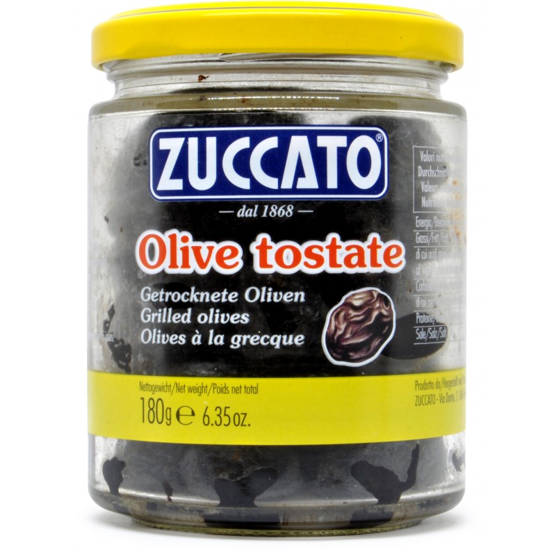 zuccato olive nere tostate gr.180