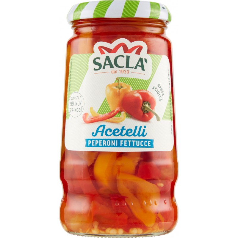 Sacla peperoni fettucce aceto