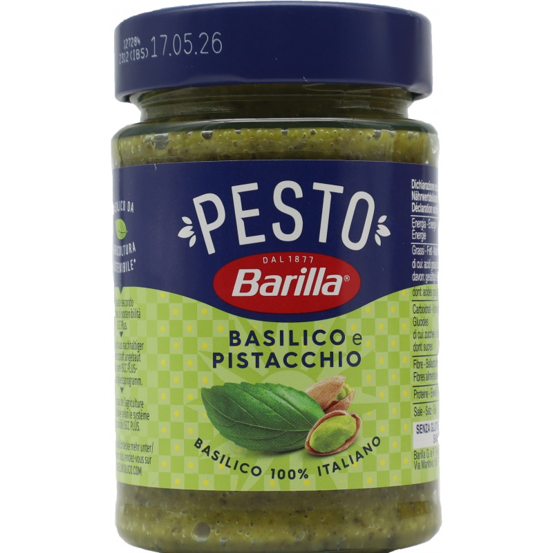 barilla pesto basilico pistacchio gr190