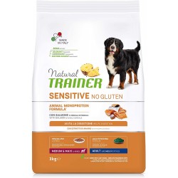 Natural trainer dog adult salmone kg.3