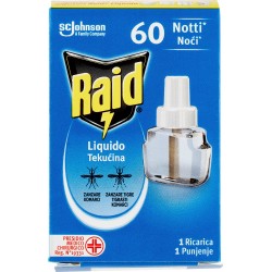 Raid Liquido Elettrico Ricarica, 60 Notti, Classica, 36 ml