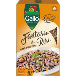 Gallo Chicchi e fantasia Fantasie di Risi Blond, Nero e Rosso 900 g