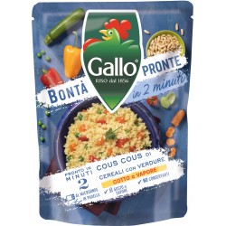 Gallo Bontà Pronte in 2 minuti Cous Cous di Cereali con Verdure 220 g