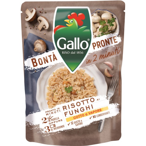 riso gallo bonta' pronte risotto funghi